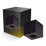 Bright Choice LED Spot Zwart Cube | IP20 - GU10 Fitting